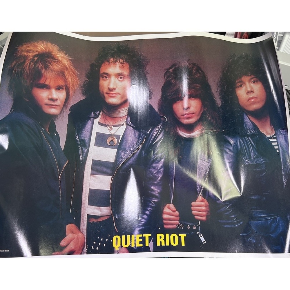 Vintage Quiet Riot poster Rare OOP 18"x23.5" Read Description